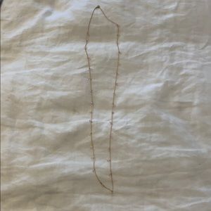 Dainty Long Pink Stones Necklace
